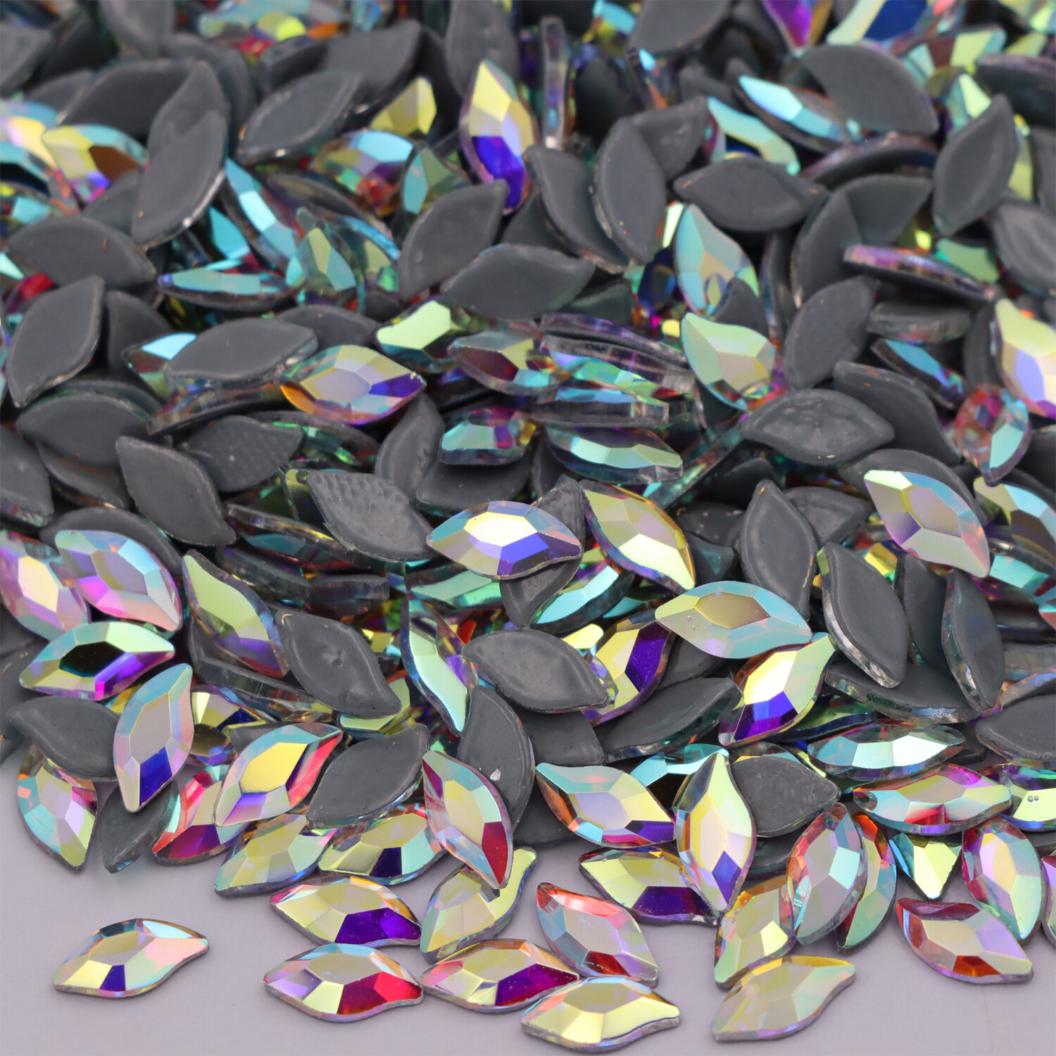 Special Shape Crystal AB Iron On Hotfix Rhinestones Hot Fix Flatback Stones Gem