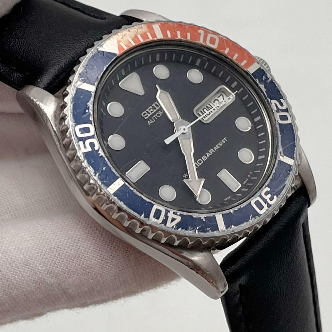 SEIKO Pepsi Bezel Automatic 7S26-0040 Men’s Watch From Japan External Belt