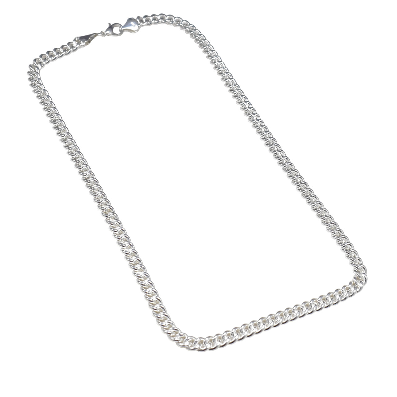 Solid 925 Sterling Silver Cuban Curb Chain Necklace Solid & Heavy Version