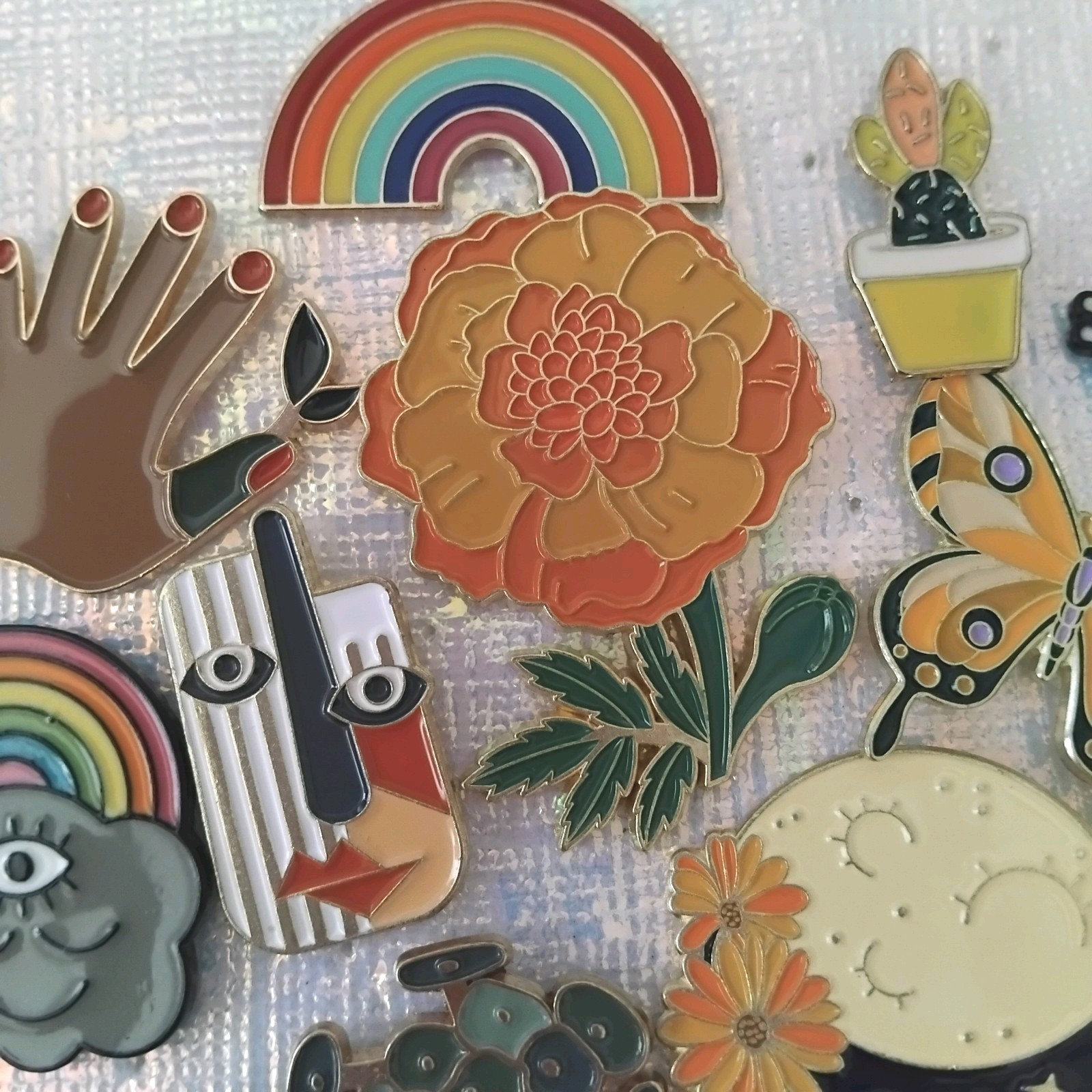 Assorted Enamel Pin Lot 30 pcs random pins collection