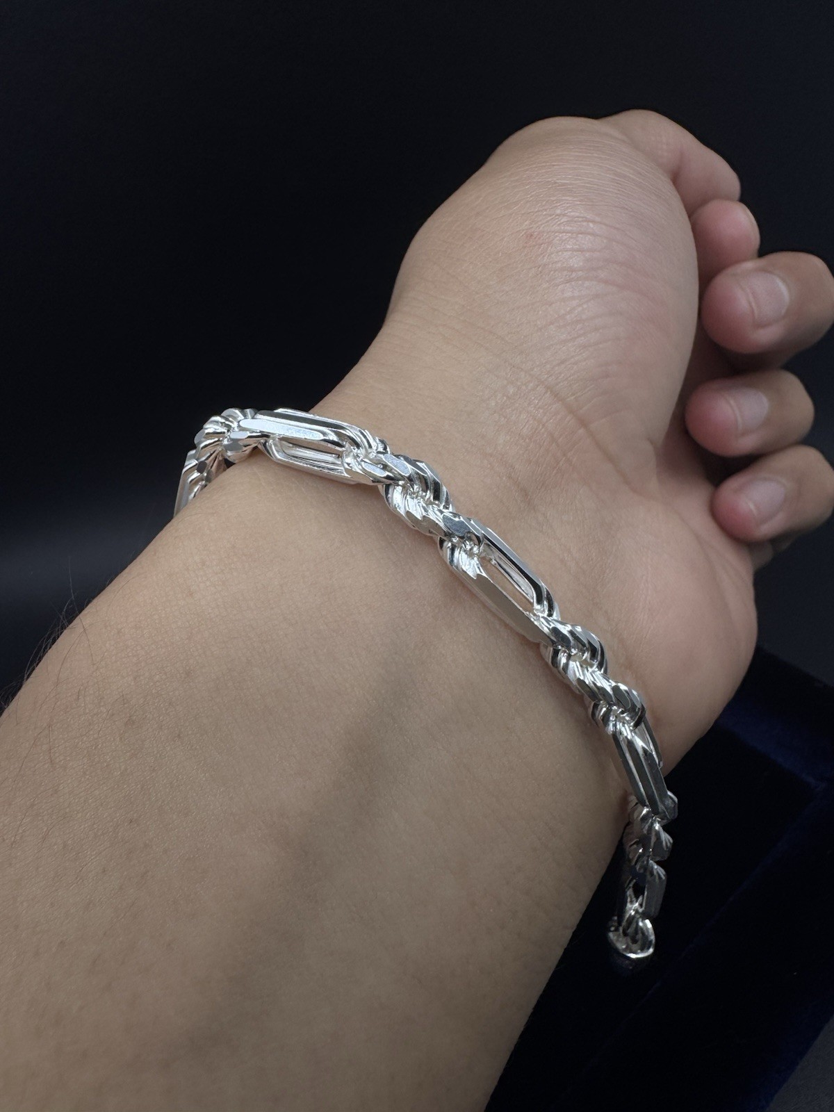 Milano FigaRope Chain Real Solid 925 Sterling Silver Necklace Bracelet 5.5mm 8″