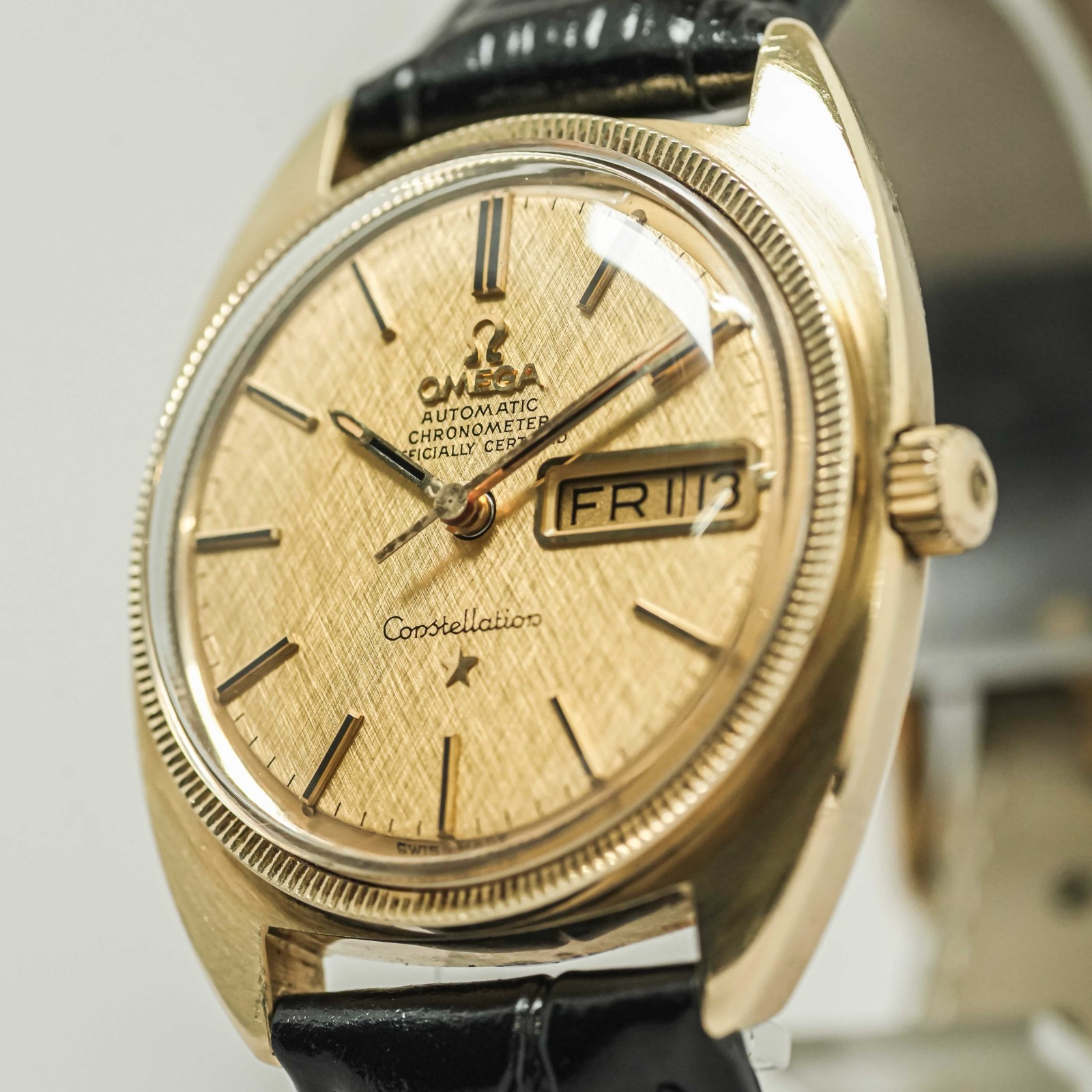 *NEAR MINT* Vintage OMEGA Constellation Cal.751 Chronometer Auto Gold 35mm Men’s