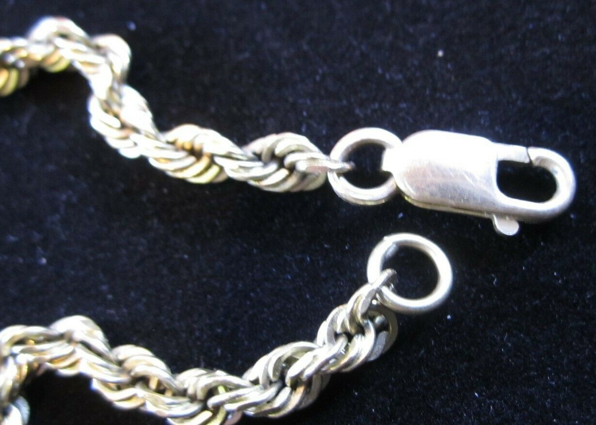 HUGE 14k Yellow SOLID Gold 28.5 Grams 20.5″ Rope Necklace 4.3mm ITALY