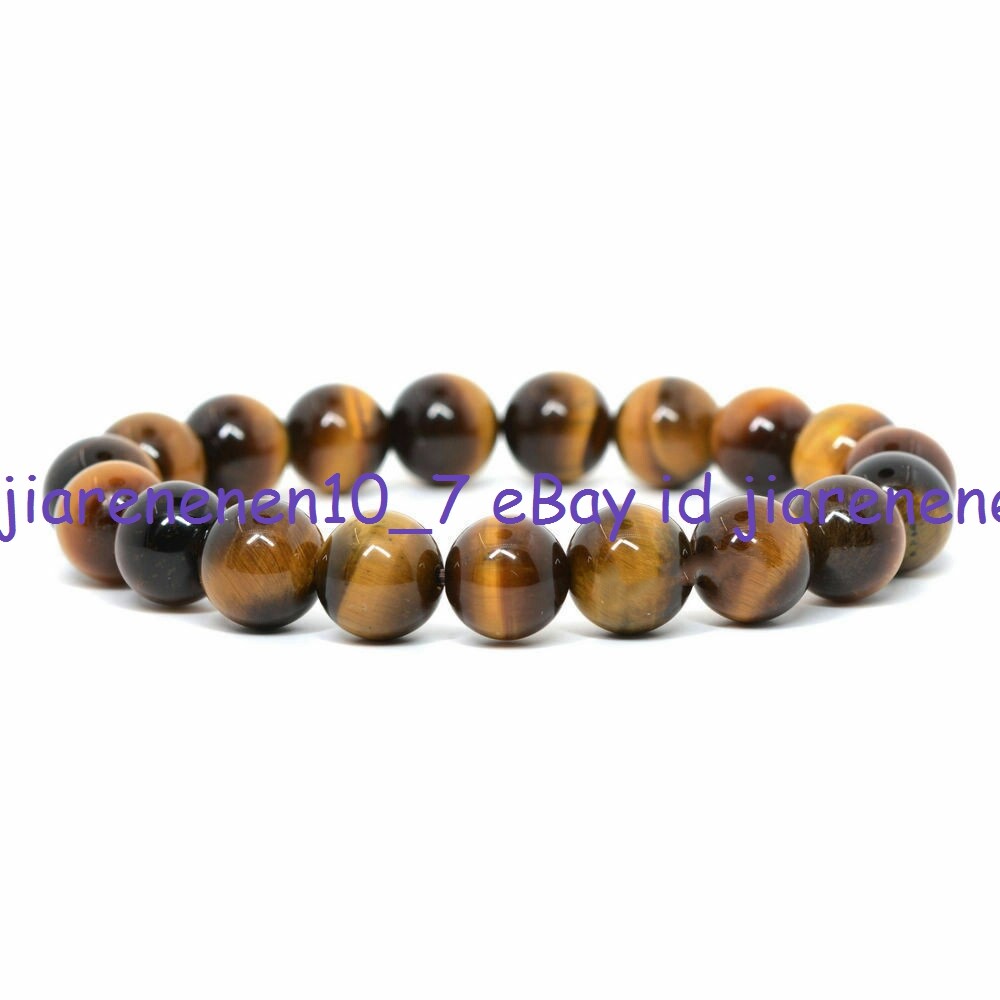 Wholesale Natural 6/8/10/12mm Multicolor Gemstone Round Beads Bracelet 7.5”