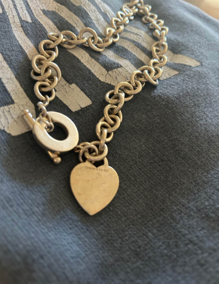 Tiffany & Co. Return to Tiffany Heart Tag 16 in Toggle Closure Necklace with…