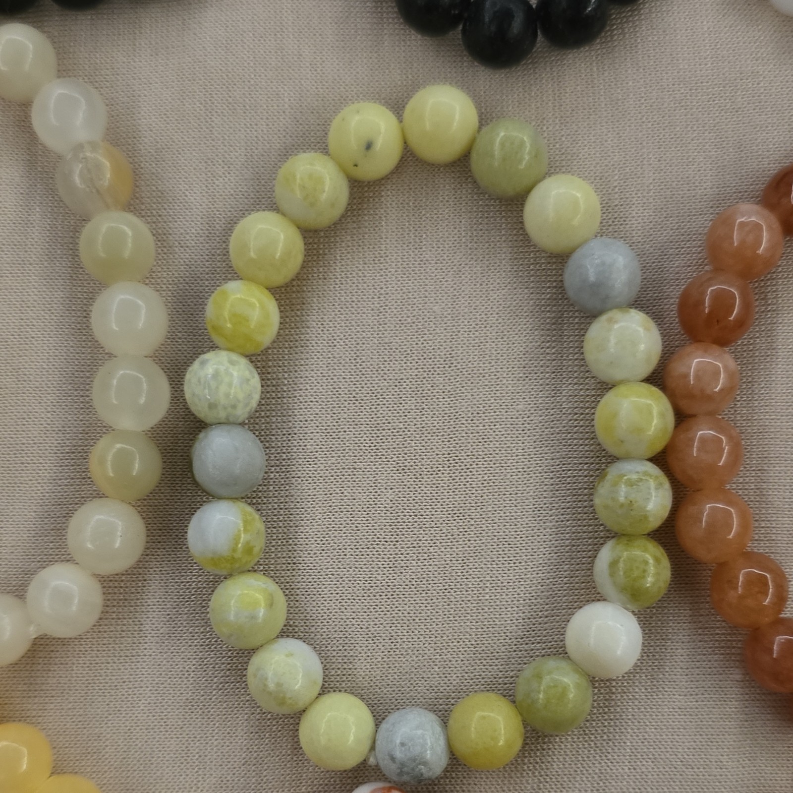 stone beaded bracelets, gemstone, crystal, Multicolor, Unisex Adults