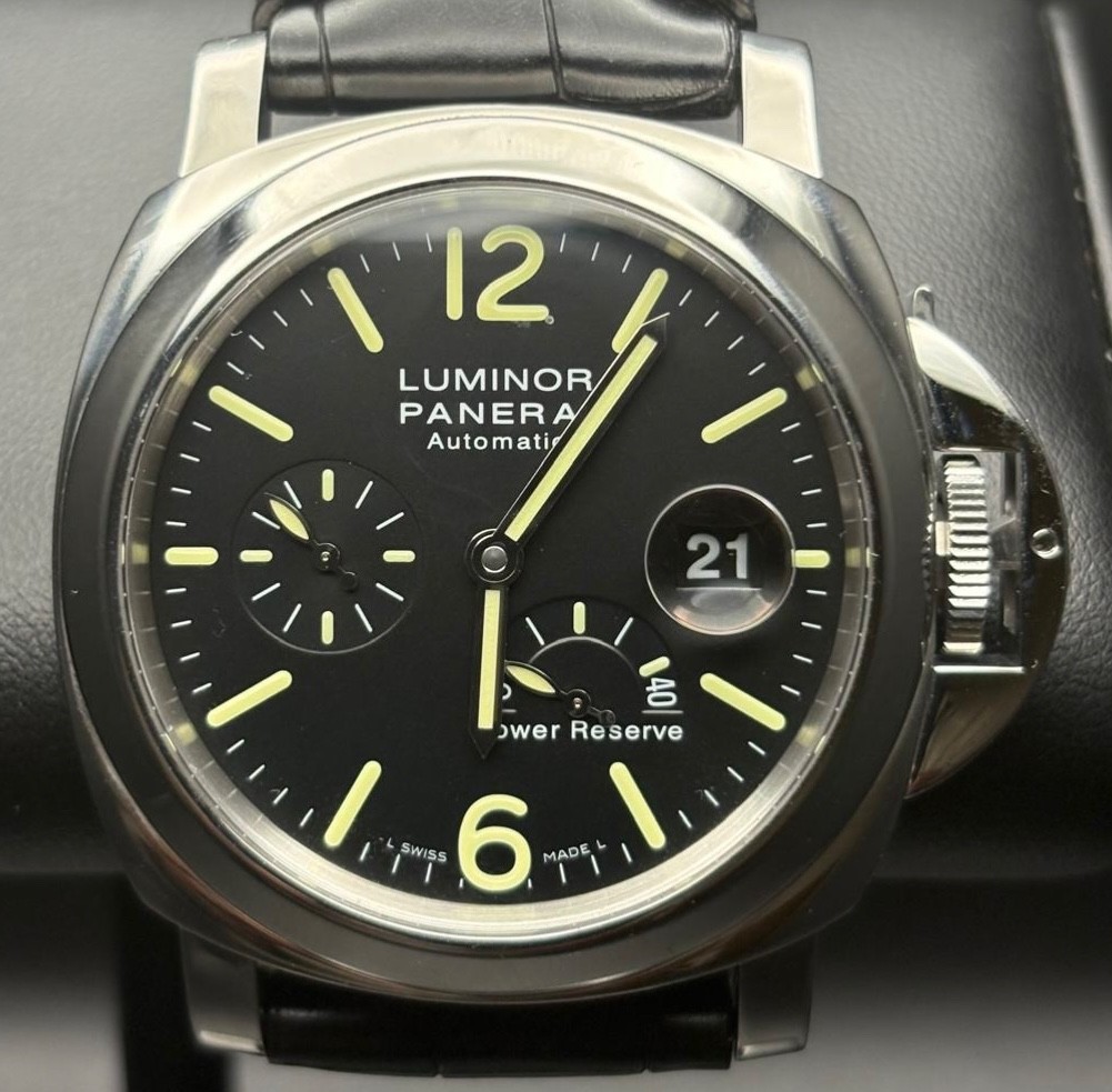 Stunning Panerai Luminor Marina Box & Papers 44mm Steel Men’s Watch PAM00090