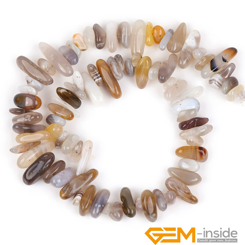 Natural Freeform Gemstone Sticks Spike Chips Beads For Jewellery Making 15″ AU
