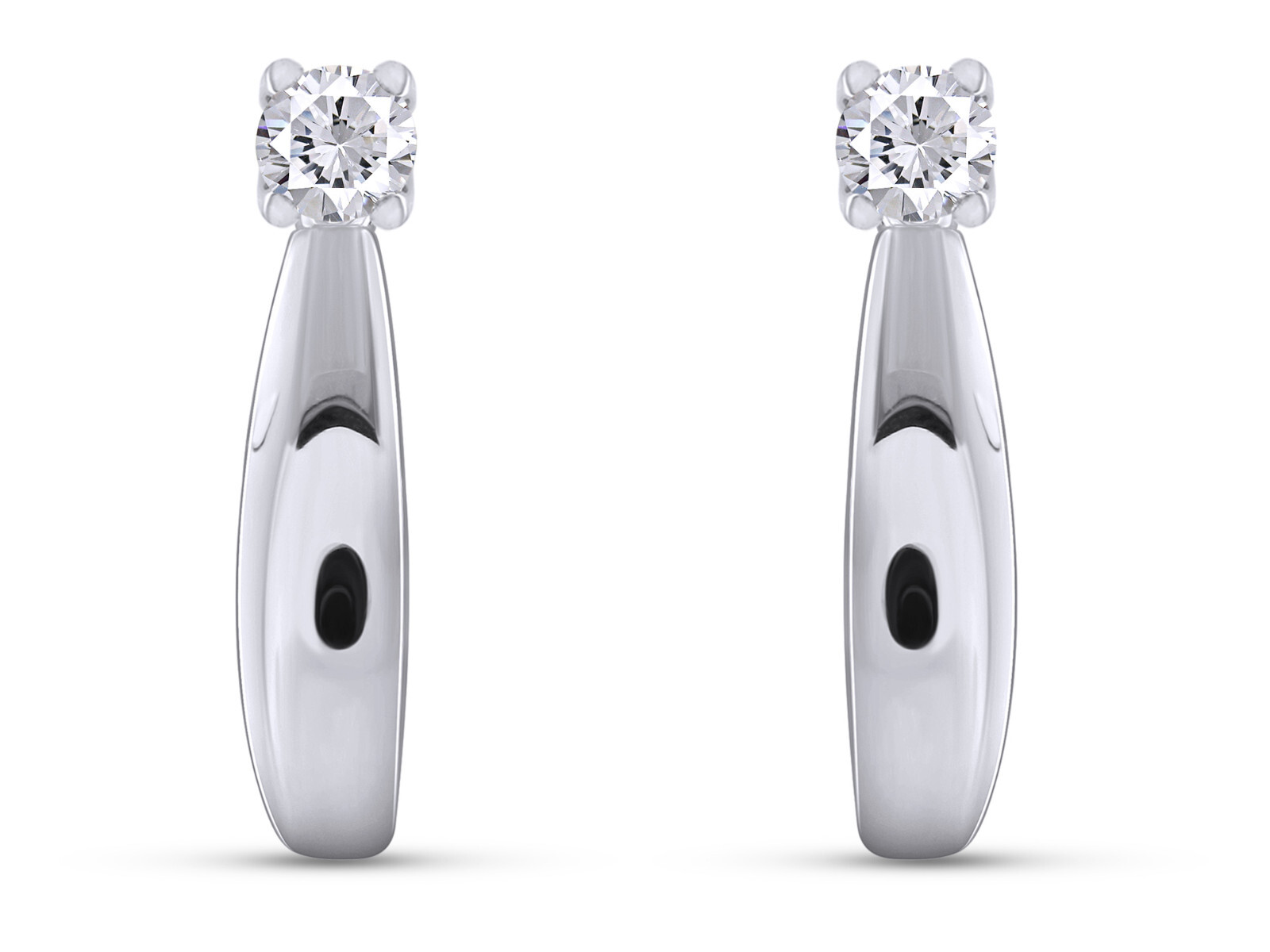 J Hoop Earrings Jacket for Studs Solid 925 Sterling