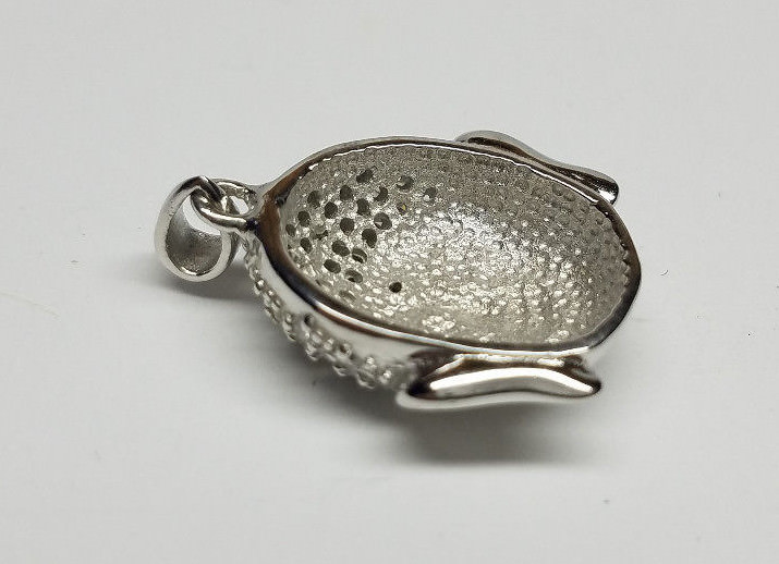 BUDDHA Good Luck Protection POLISHED 925 STERLING SILVER DESIGNER CHARM PENDANT