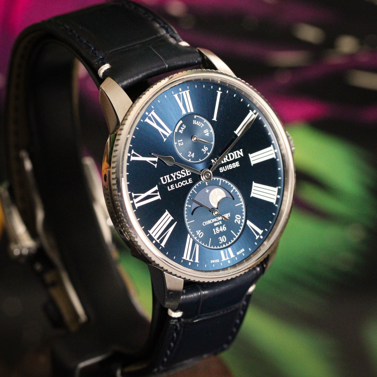 Ulysse Nardin Marine Torpilleur Moonphase 1193-310LE-3A-175/1A Blue Limited