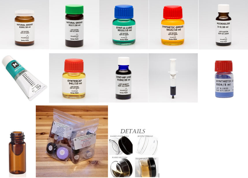 REPACKAGED Watchmaking Oils & Greases – USA SELLER