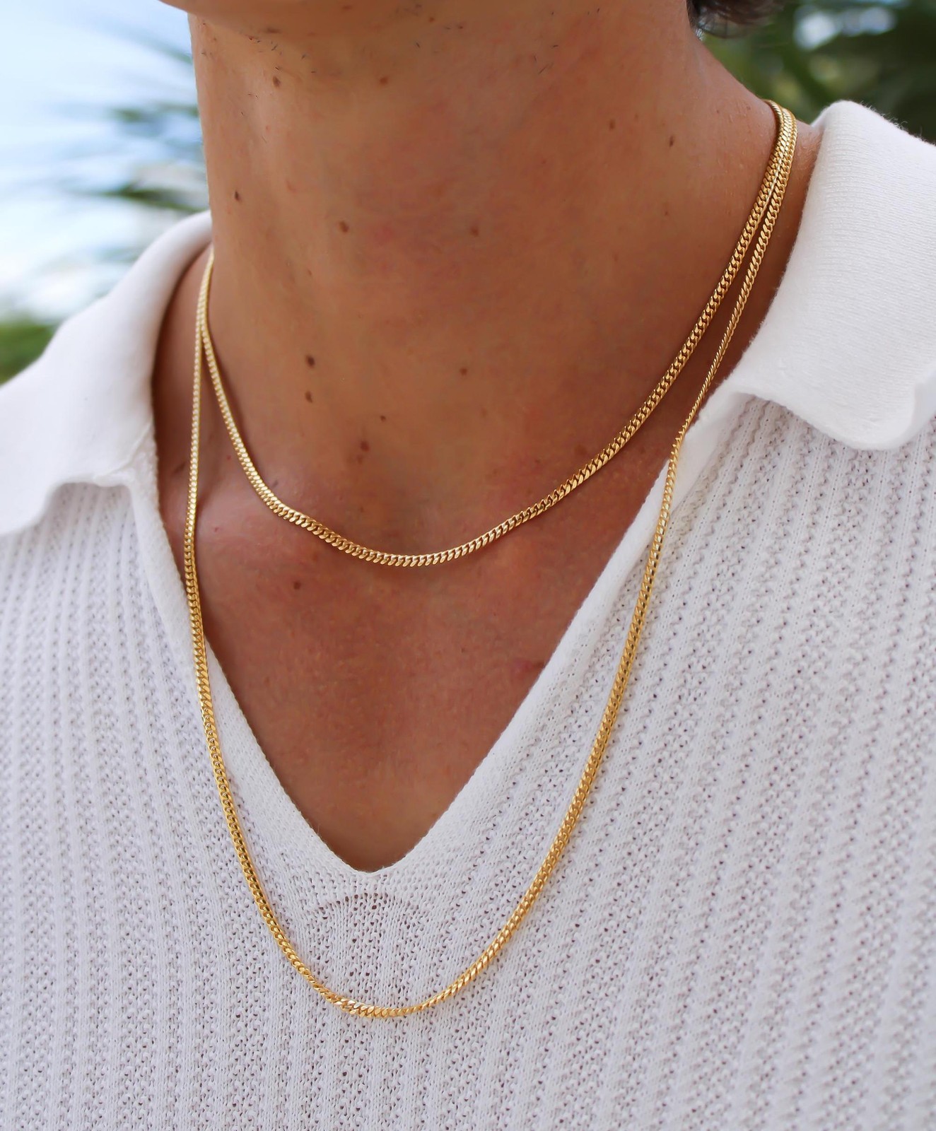 14k SOLID Gold Miami Cuban Curb Link 2.5mm Chain Necklace 18″ 24″, Unisex Adult
