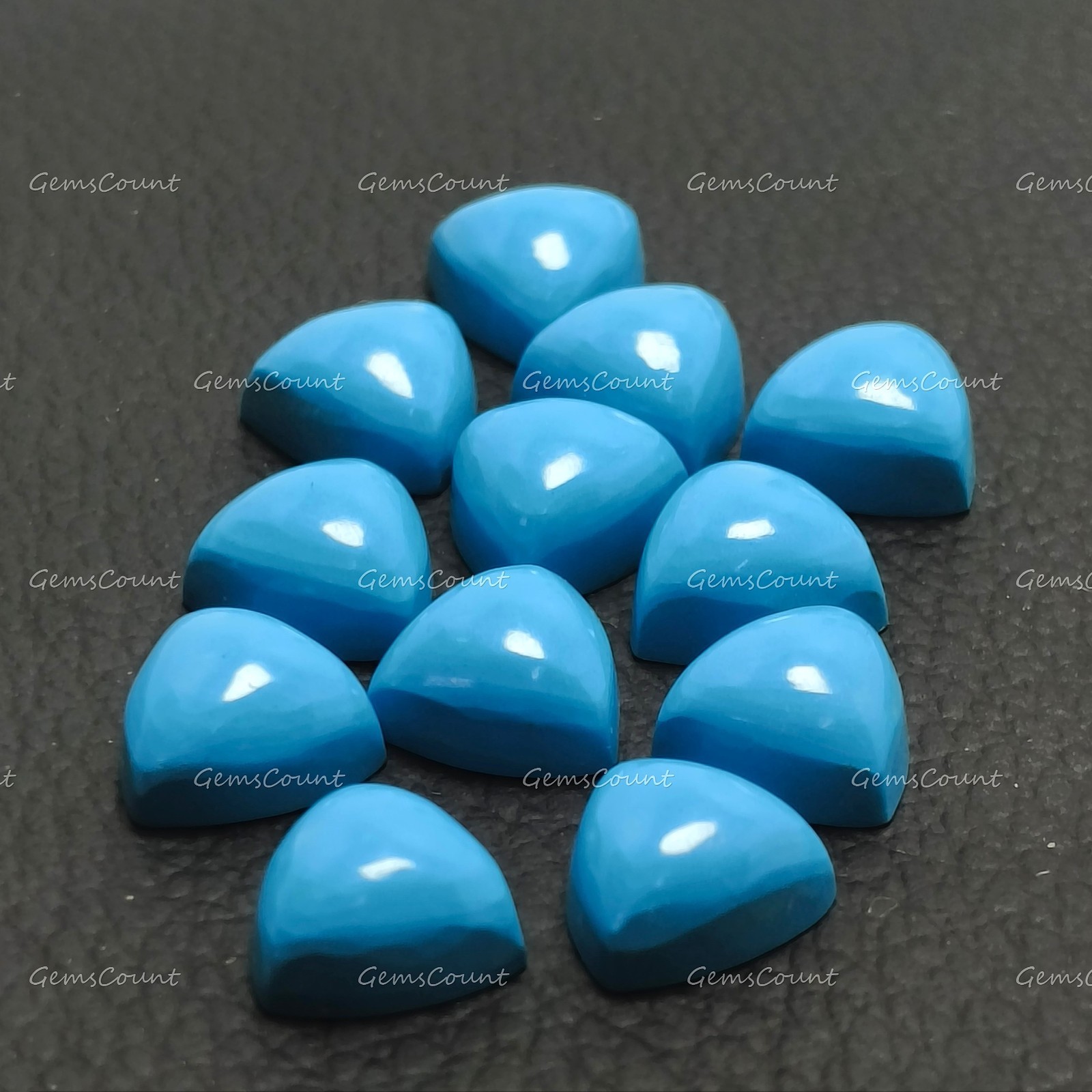 Natural Sleeping Beauty Turquoise Trillion Cabochon Loose Gemstone 5mm-20mm