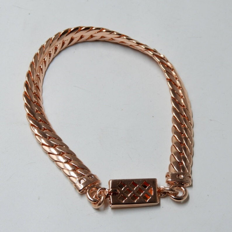 Pure Copper Snake Chain Bracelet Copper Arthritis Pain Relief Biker Bracelet