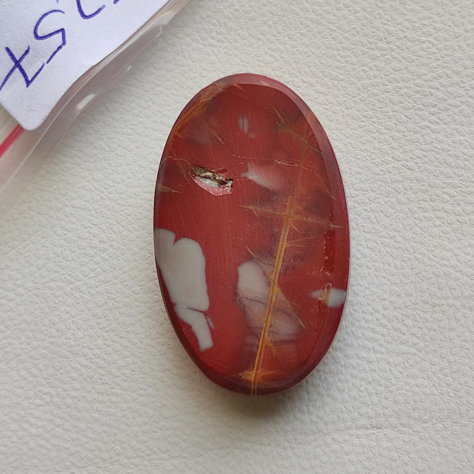 Natural red gray noreena jasper cabochon handmade polished jasper gemstone C5257