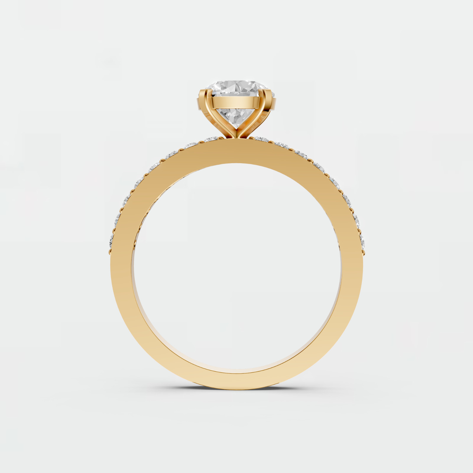 Celestia Aura Round Lab Grown Diamond Classic Solitaire Engagement Ring