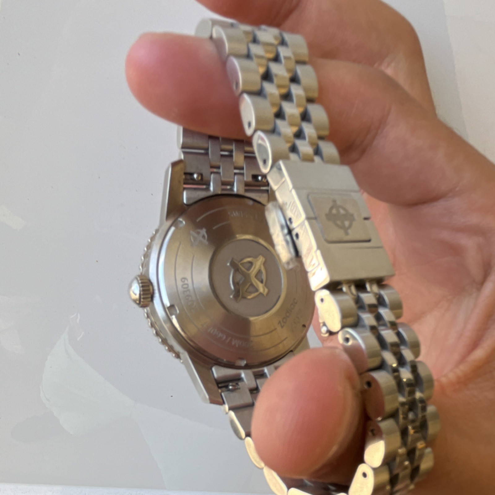 Zodiac Super Sea Wolf Automatic 200m Date Stainless Bracelet 40mm Silver