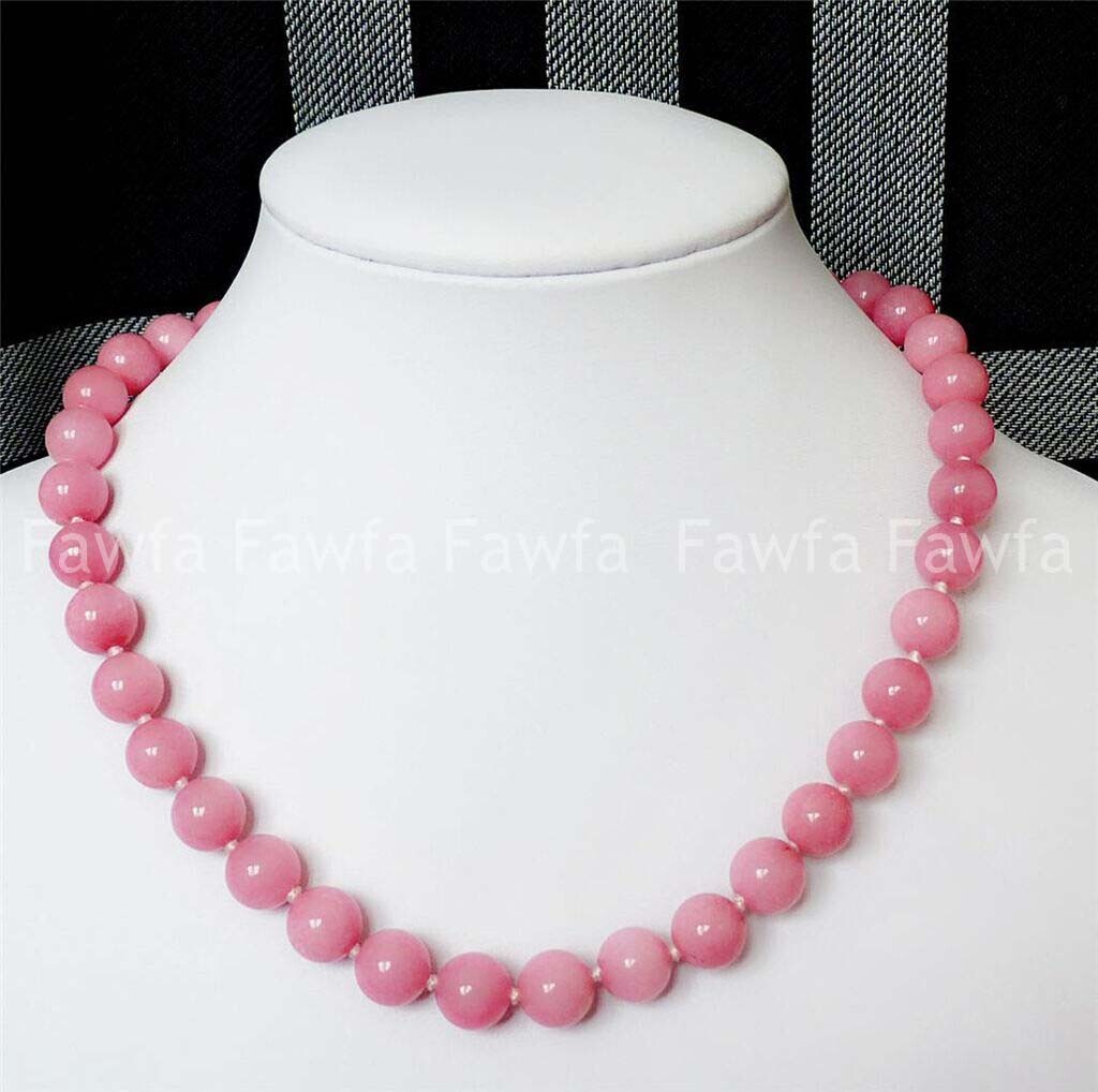 New Beautiful 6/8/10/12mm Natural Multicolor Round Gemstone Beads Necklace 18”