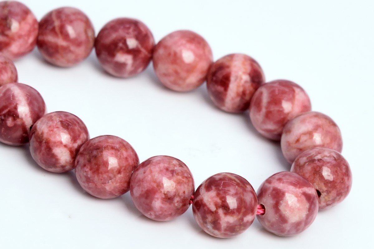Brick Pink Magnesite Turquoise AAA Round Gemstone Loose Beads 6/8-9/10/12MM