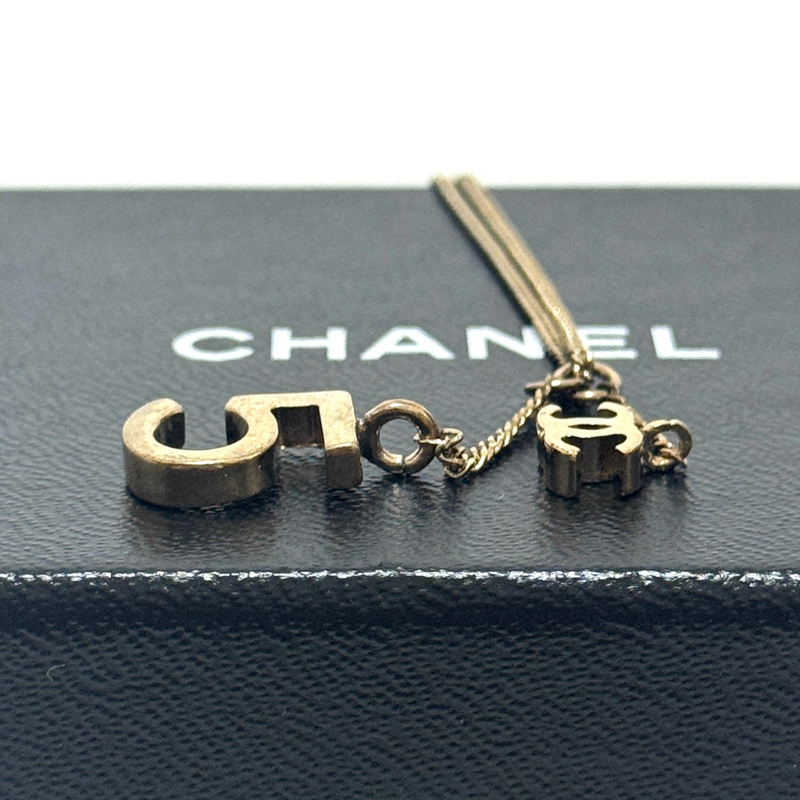 CHANEL 05A No.5 Coco Mark CC logo Bracelet Silver Accessory Authentic JAPAN