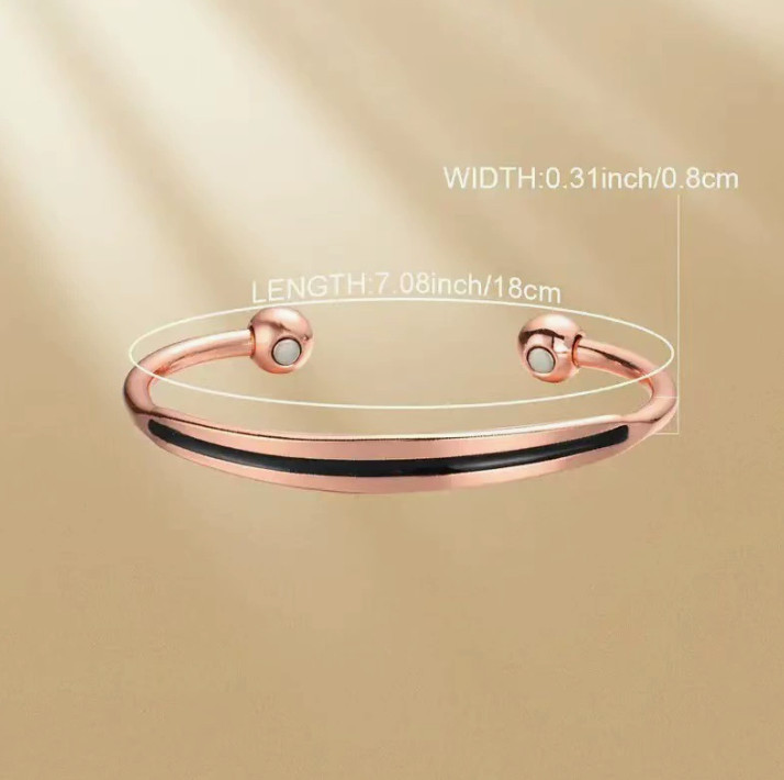 Pure Copper Magnetic Therapy Ball Bracelet High Power Arthritis Pain Relief Cuff
