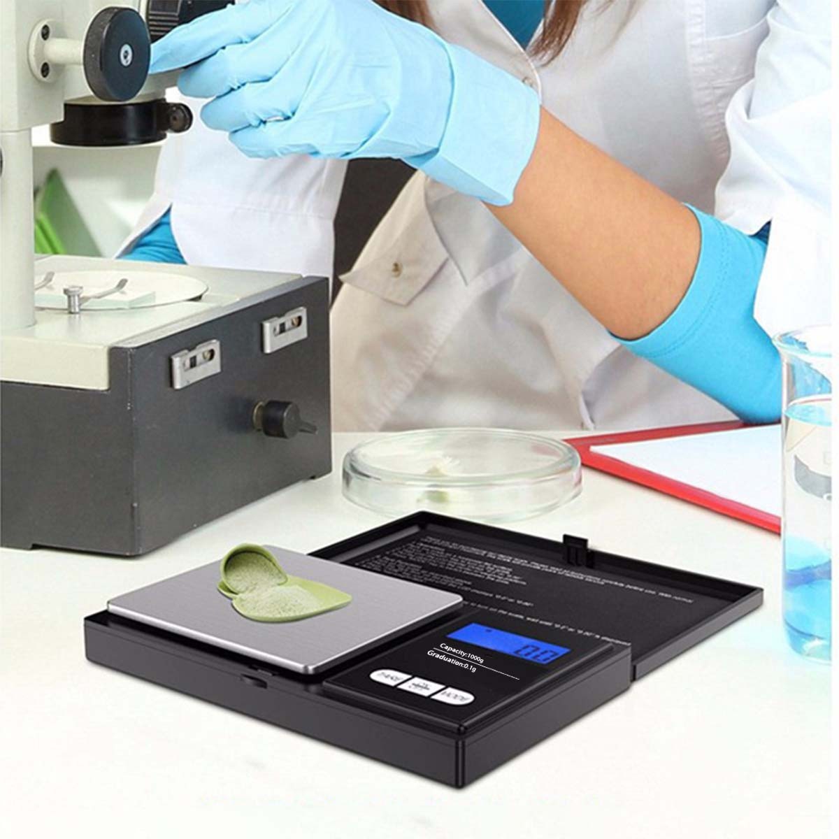 Digital Kitchen Scale 1000G/0.1G Jewelry Food Weight Gram Oz Scale
