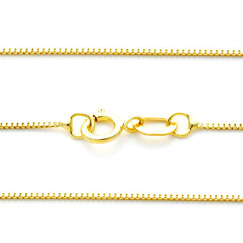 0.55 MM 14k Solid Yellow Gold Thick Box Chain All Sizes 13″ 15″ 16″ 18″ 20″ 22″