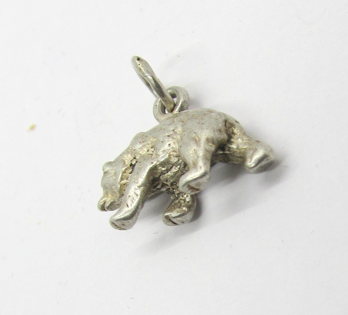 925 STERLING SILVER 3D WALKING BEAR PENDANT OR CHARM 16X14MM ~ 2.0G