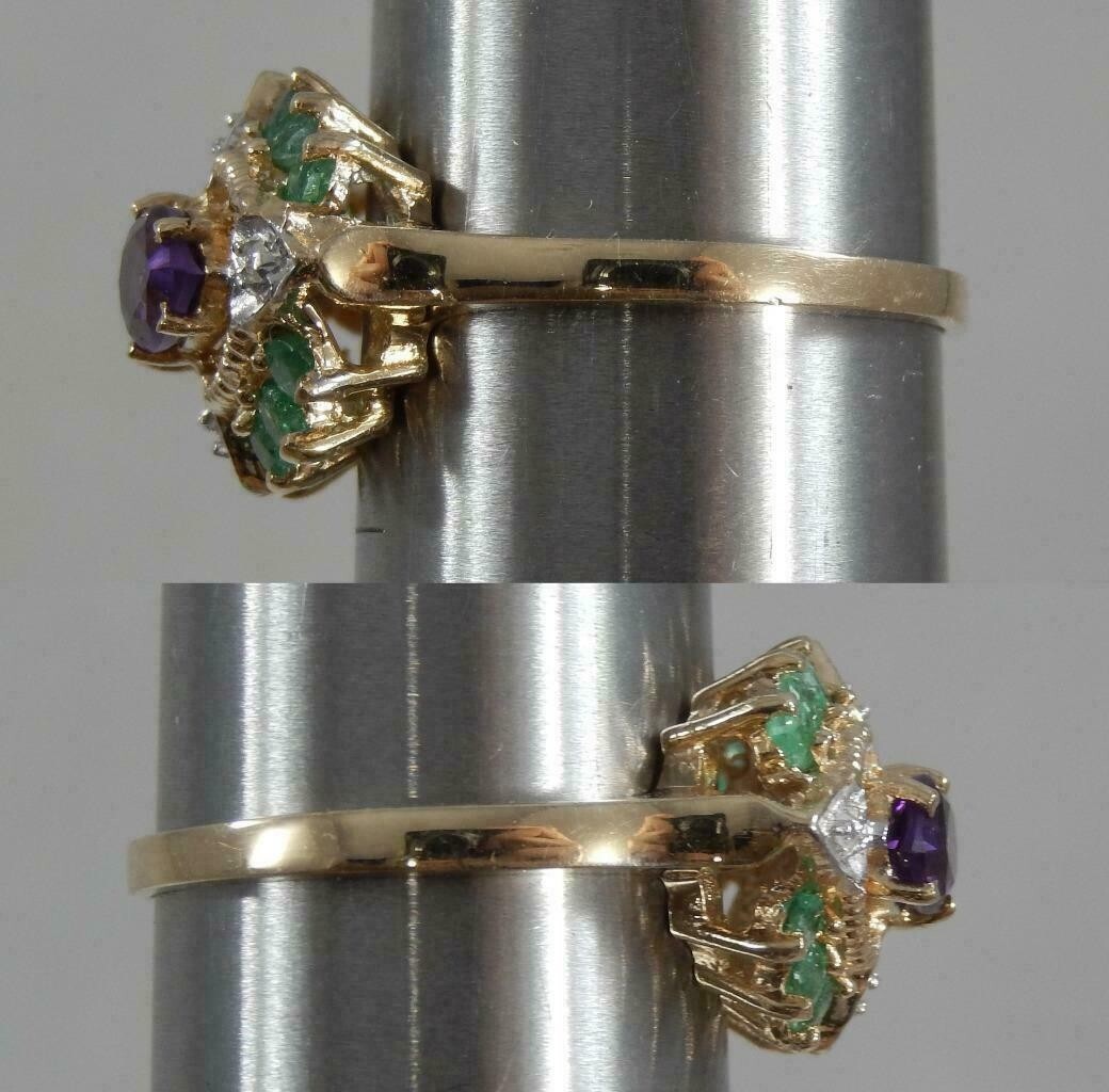 2 Ct Pear Cut Simulated Amethyst Women’s Engagement Ring 14K Yellow Gold Plated