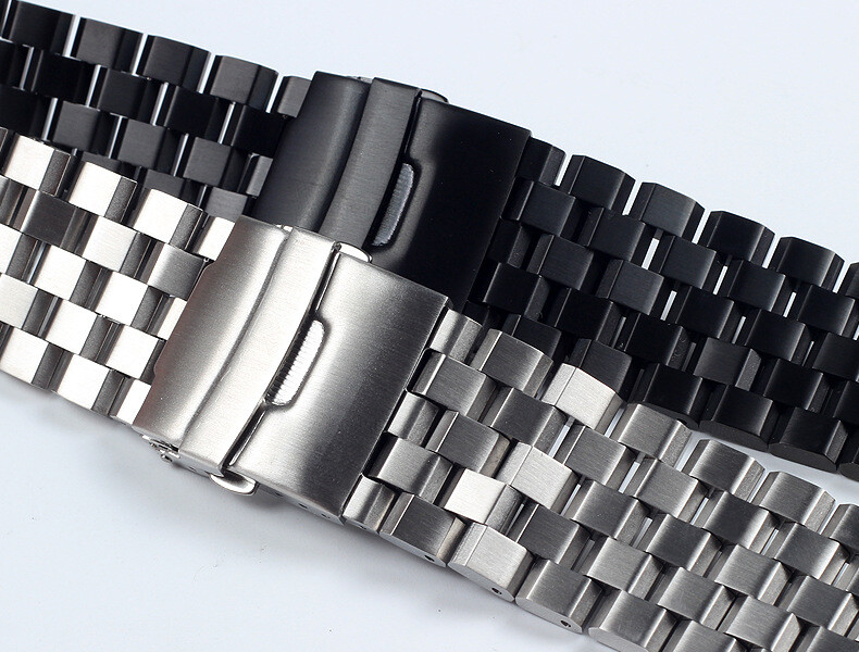Premium Solid Stainless Steel Watch Strap Band Metal Business 18/20/22/24/26mm