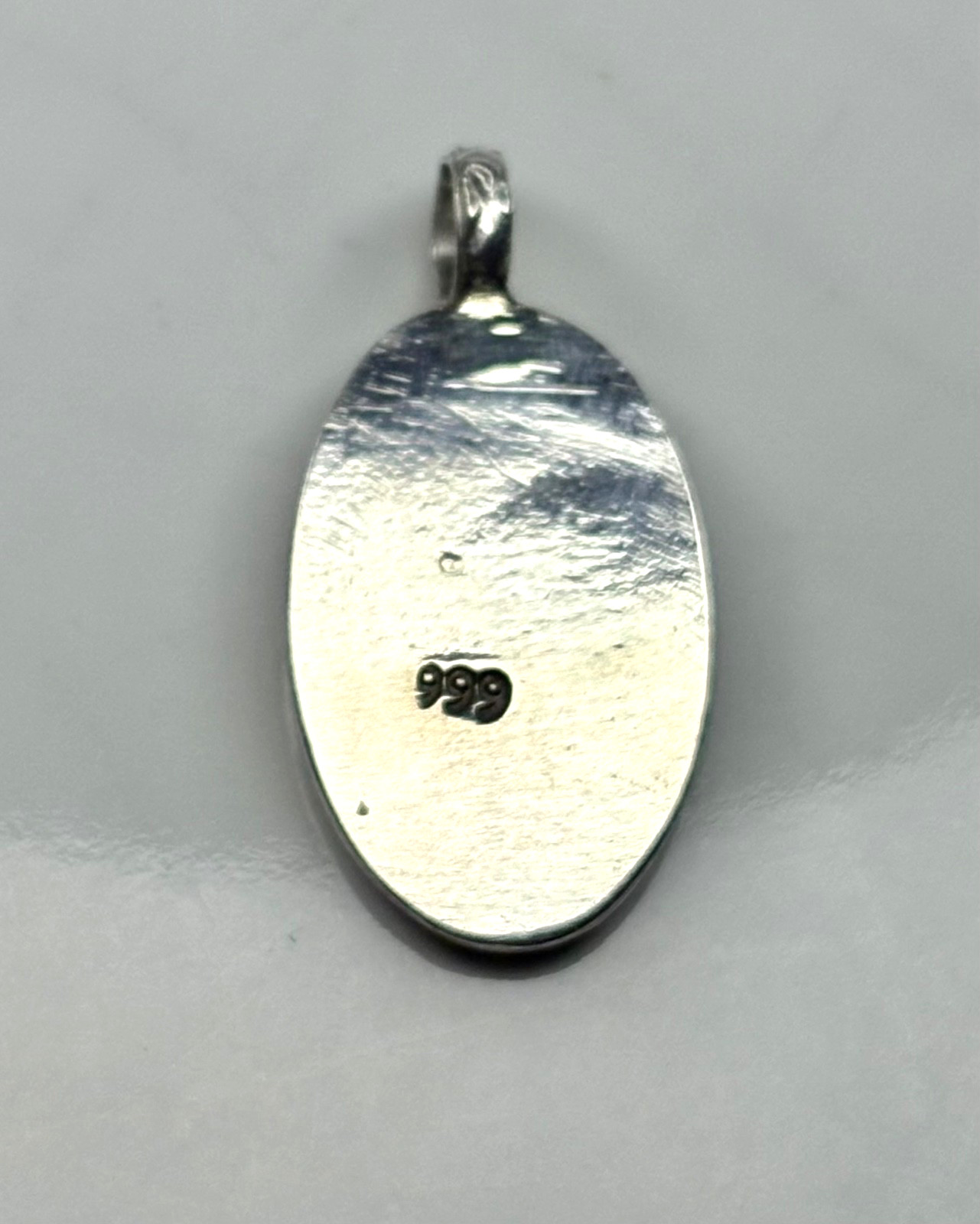 Fine pure Silver 999. guardian angel Minimalist Pendant