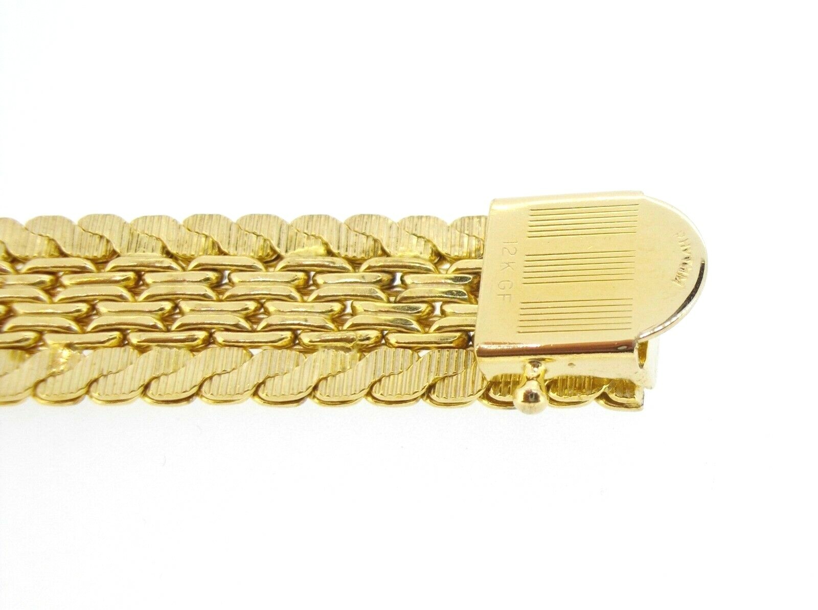 Bracelet Rhythm ID Identification 12K Gold Filled Handmade Fancy Unique 7.5 in