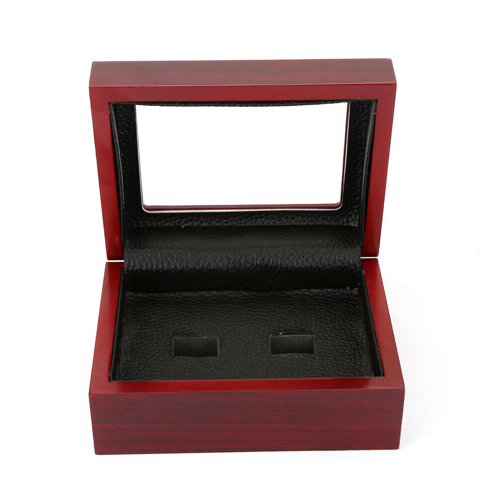 1-7 Hole Championship Ring Display Case Box Wooden Collection Storage box US##