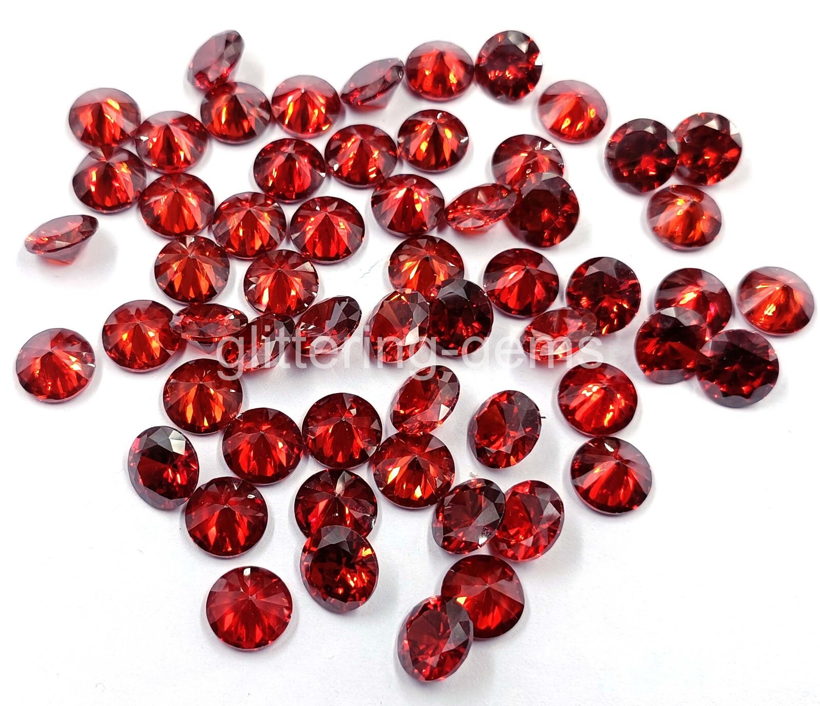 Natural Red Ruby Round Cut 10×10 mm Size Lot IGL Certified Loose Gemstone M25