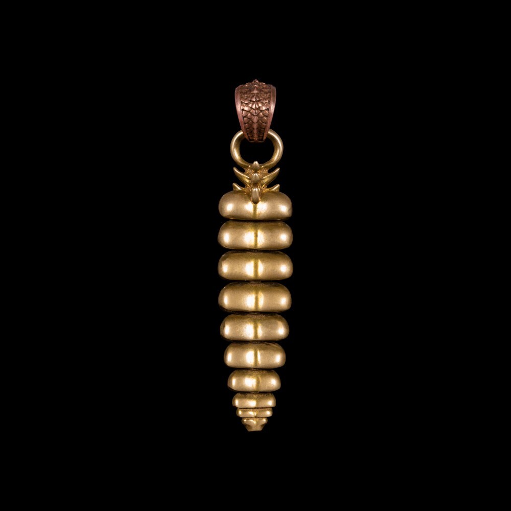 Rattlesnake Tail Pendant for Necklace Fidget Jewelry Gift for Snake lovers