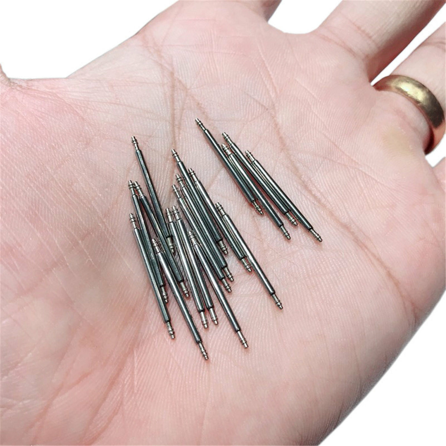 20pcs 10-27mm Stainless Steel Spring Bar Watch Band Release Pins D1.3 1.5 1.8mm
