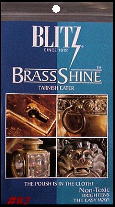Blitz Industrial BRASS Polishing Cloth & Tarnish Eating Rag