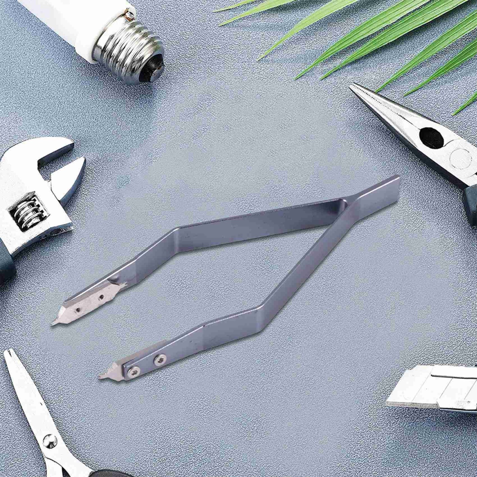 Stainless Steel 7825 V Type Watch Spring Bar Tweezers for Watch Repair X7U83232