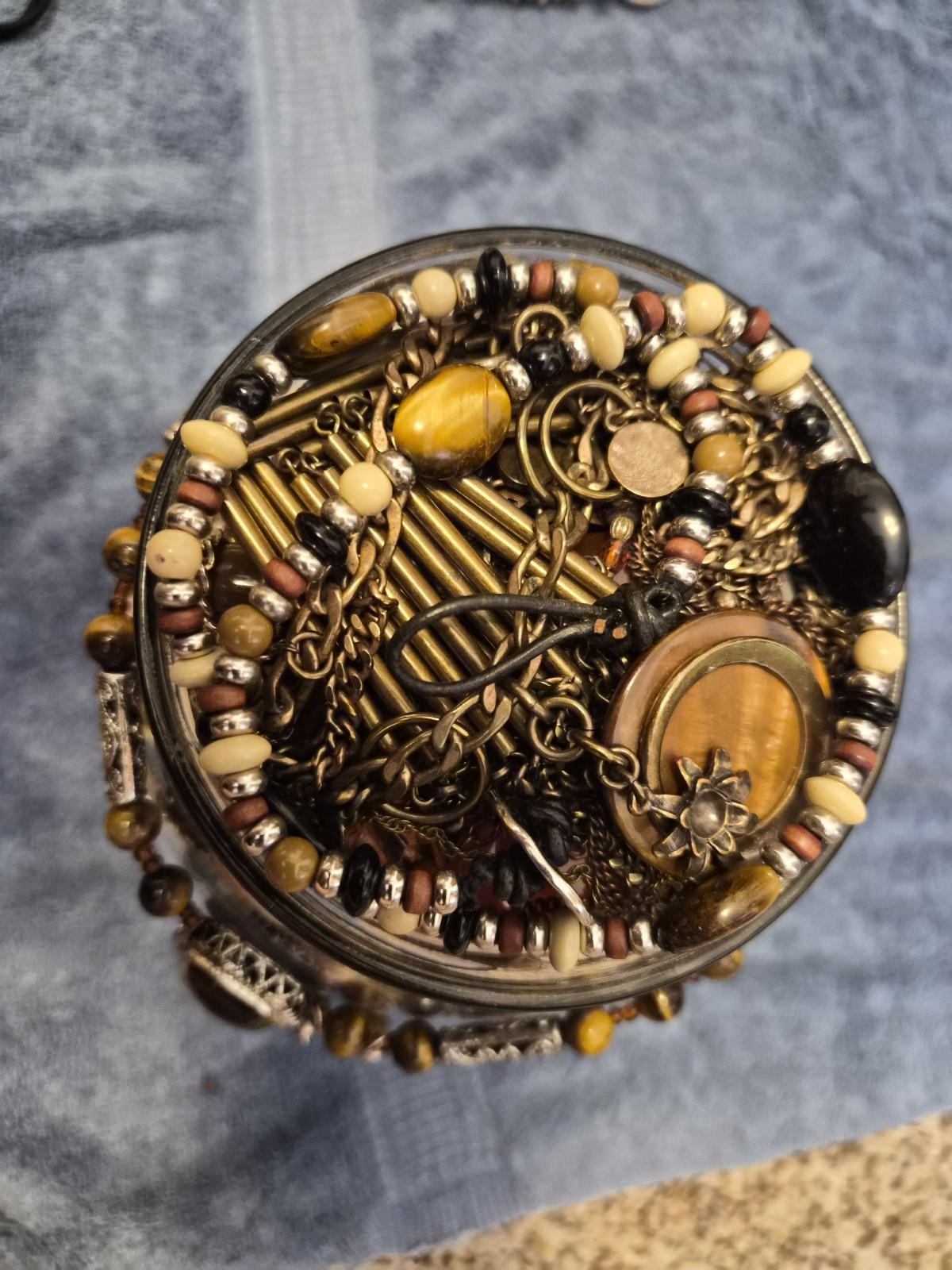 Boho Themed Jewelry Jar