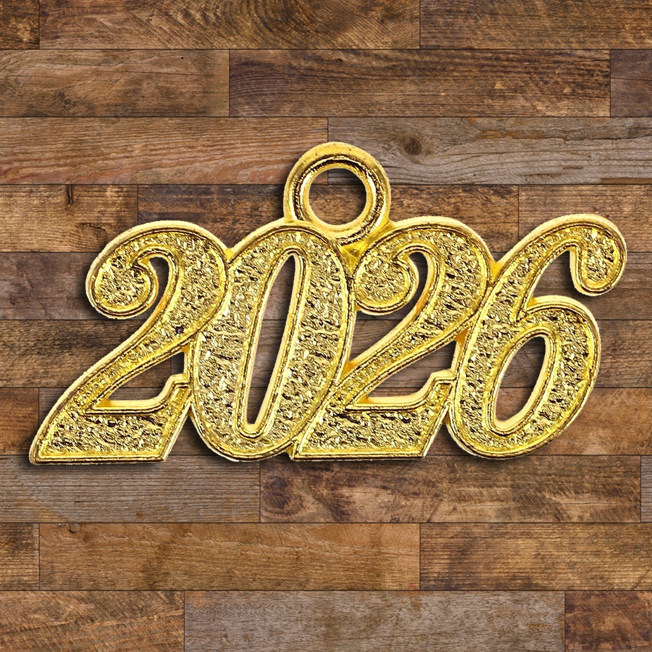 2024 Gold Metal Graduation Tassel Charm Year Date for Cap or Bracelet (Qty: 1)