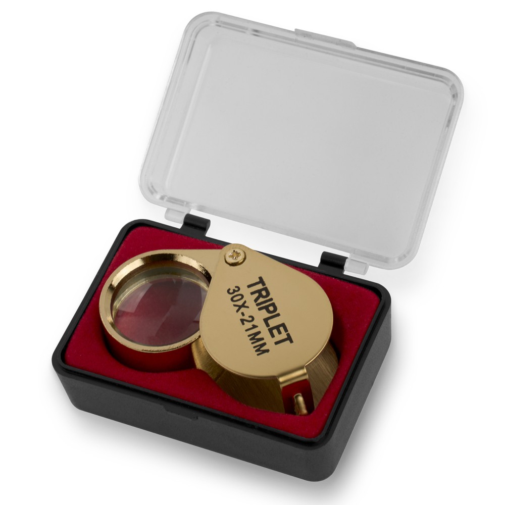 30X Jewelers Loupe Magnifier Pocket Magnifying Glass Coin Jewelry Loop Eye