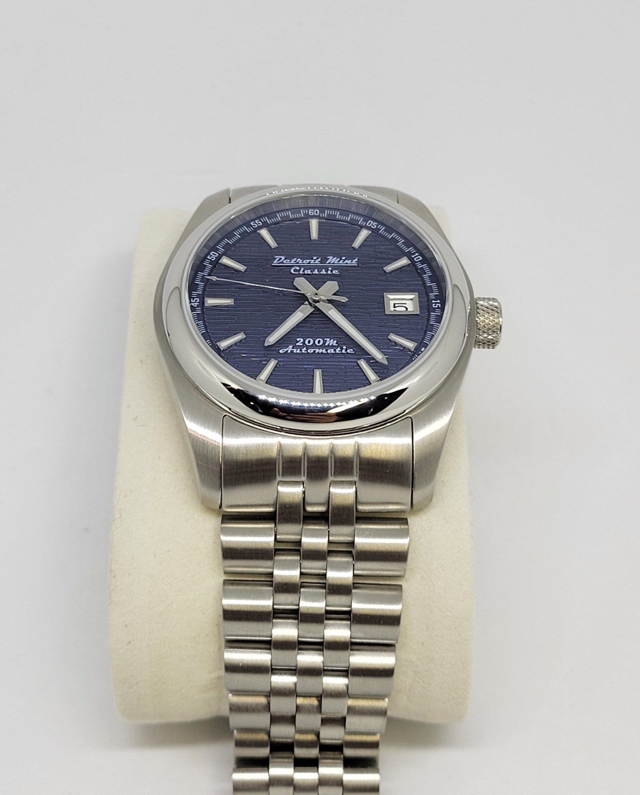 Detroit Mint Classic Automatic Dress Sports Watch Blue Horizon
