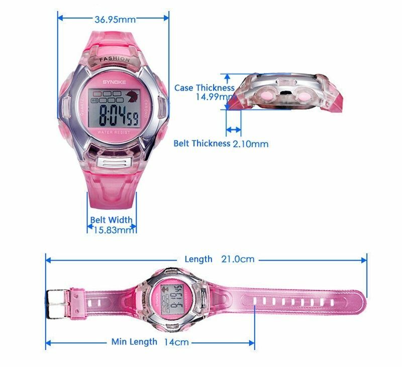 Kids Digital Electronic Watch Waterproof Children Boys Girls Sports LED Watches
