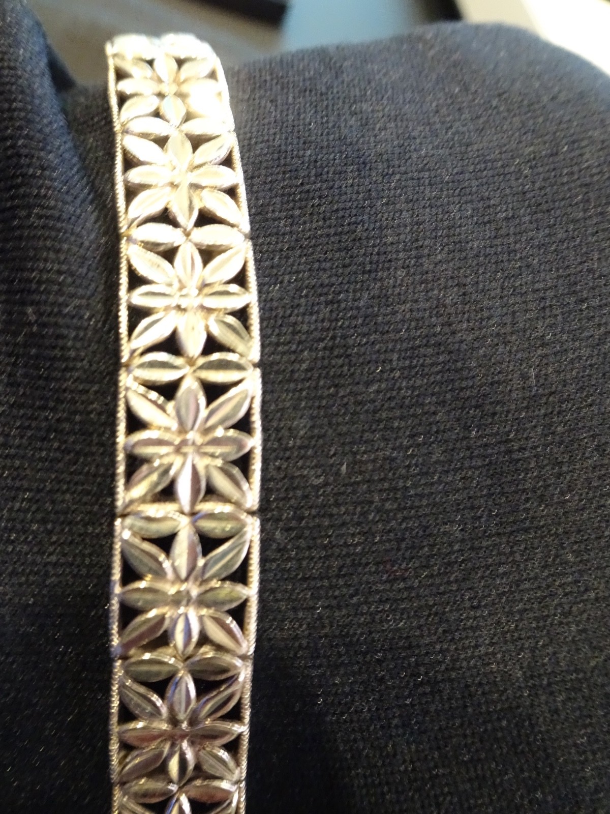 # 771 VINTAGE STERLING SILVER BRACELET-VERY OLD 925-BEAUTY 7.5 INCH
