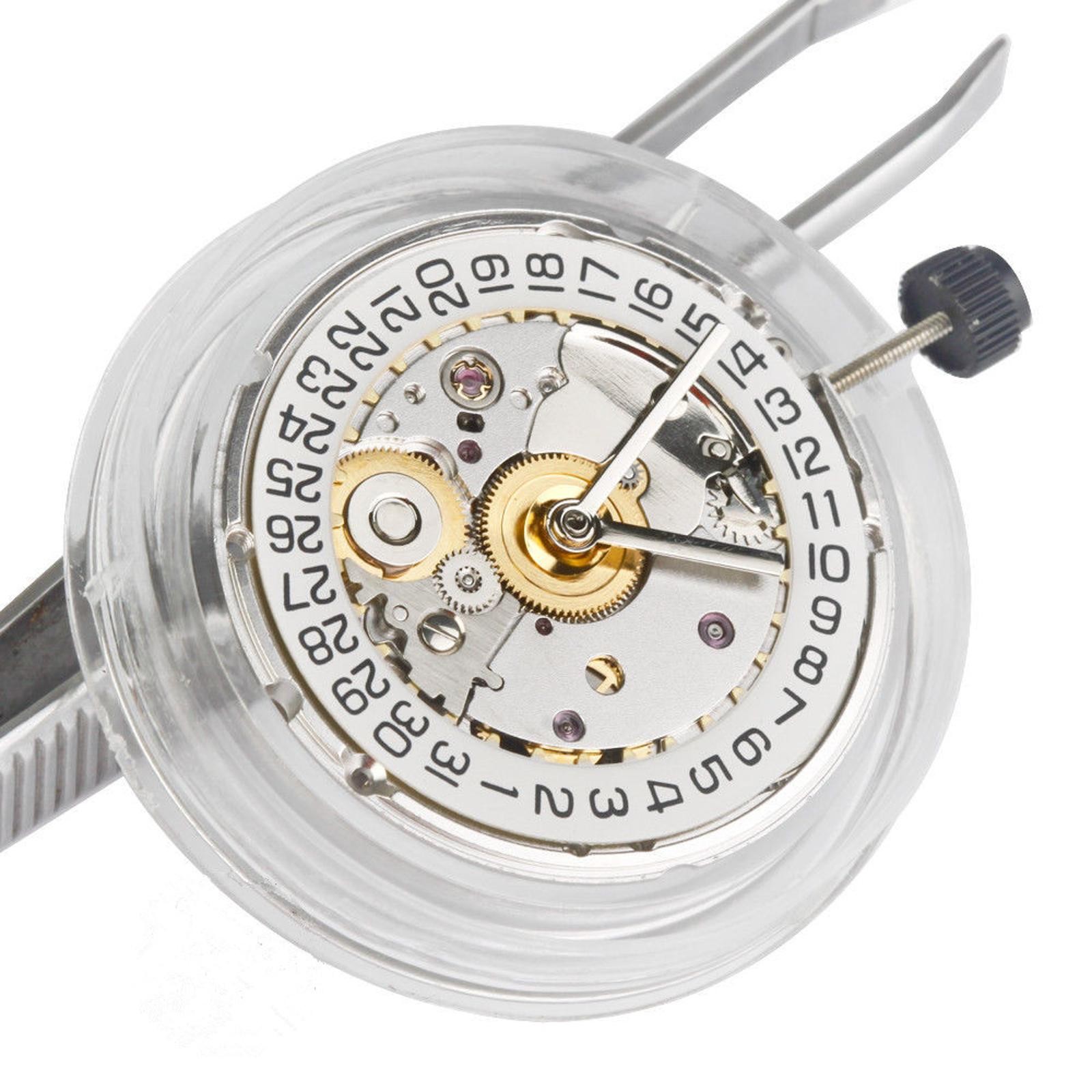 25-Jewel Retro Automatic Mechanical Watch Movement Date At 3 For ETA 2824 2824-2