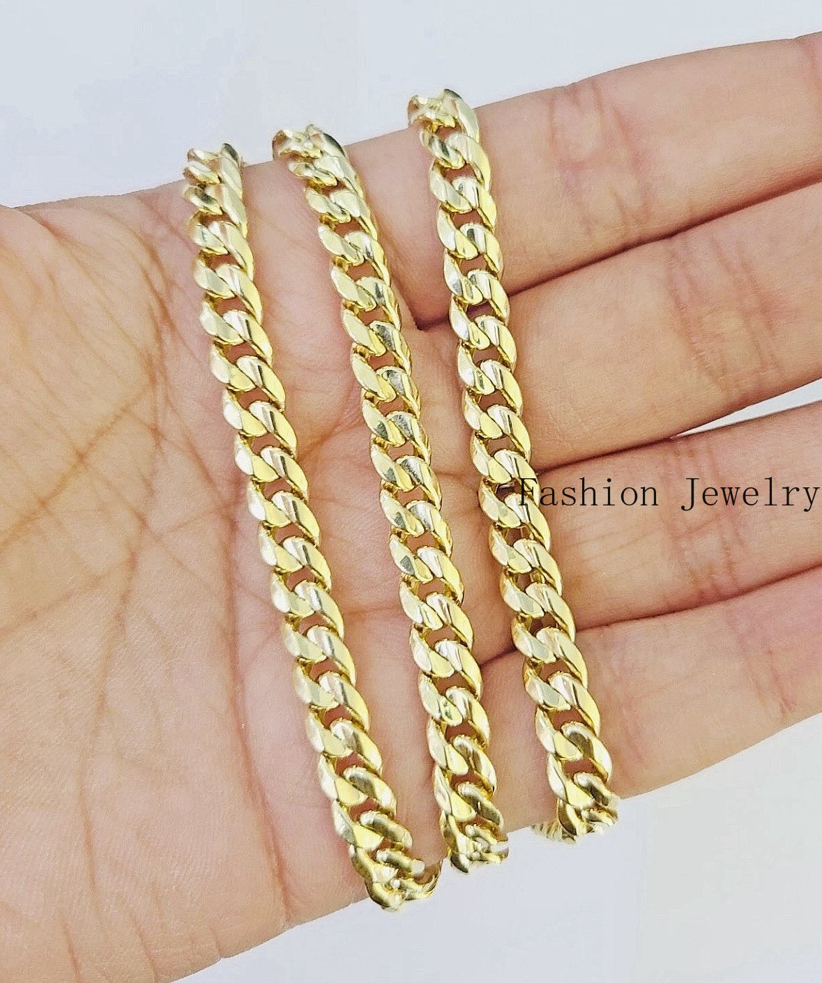 Men’s Solid 14k Yellow Gold 6mm Miami Cuban Link Chain 24″ Necklace