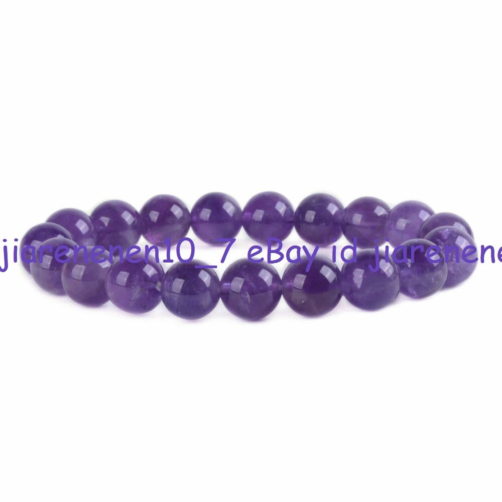 Wholesale Natural 6/8/10/12mm Multicolor Gemstone Round Beads Bracelet 7.5”