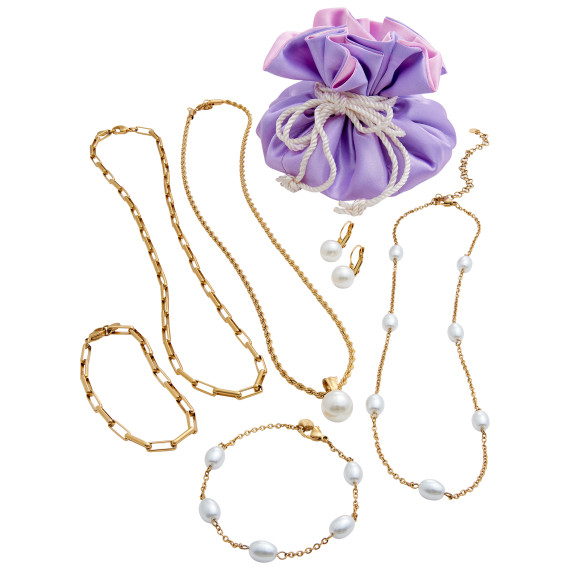 Savvy Cie 7-Piece Jewelry Combo Set (Pearl)