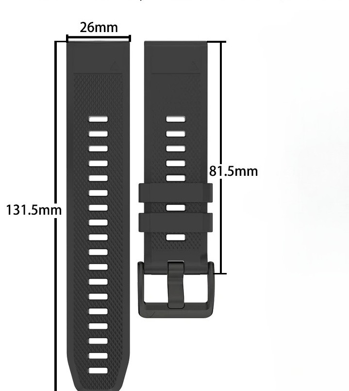 22mm Quick Fit Silicone Watch Band Strap For Garmin Fenix 8 47MM 7/6/5/Plus/Epix